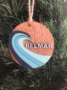 Belmar Wave Ornament with Free Shipping